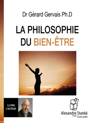cover image of La phiosophie du bien-être